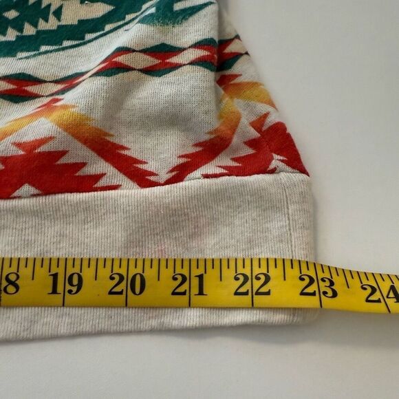 Ralph Lauren Denim & Supply Southwestern Fringed Sweatshirt SzL Western, Boho - Picture 10 of 12